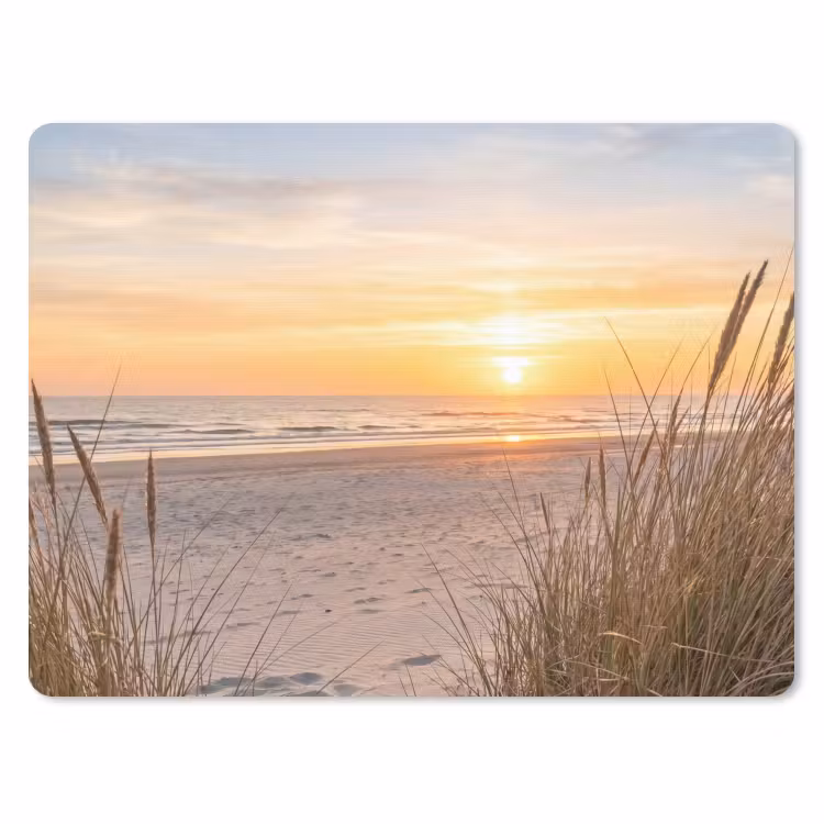 Zonsondergang - Duinen - Zee muismat rubber klein -3d