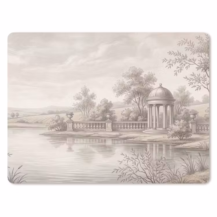 Terras - Water - Natuur - Landschap muismat rubber klein -3d