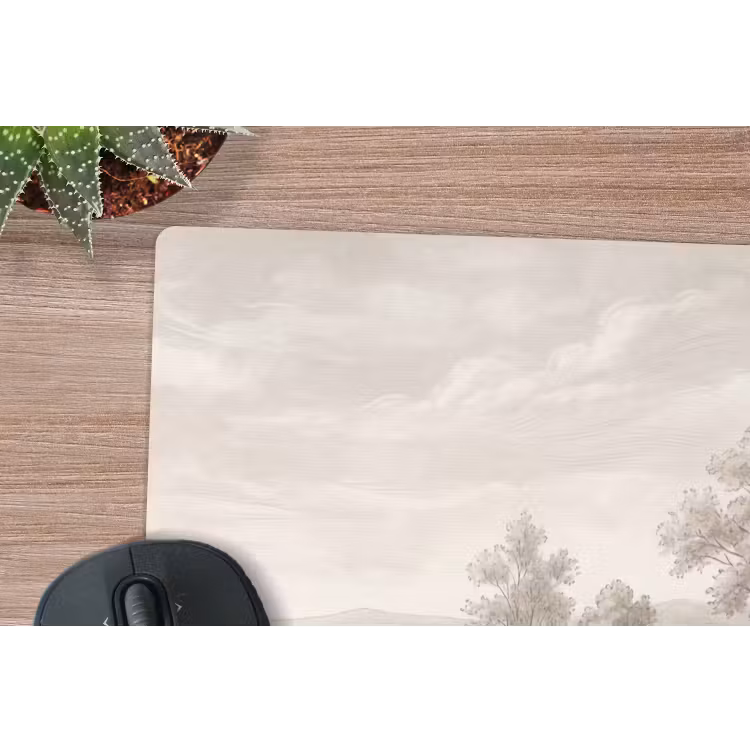 Terras - Water - Natuur - Landschap muismat rubber klein -closeup