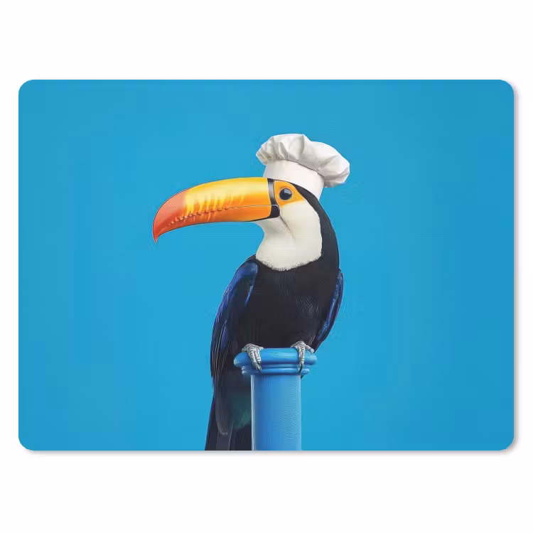 Tucan - Sokkel - Vogel - Koksmuts muismat rubber klein -3d
