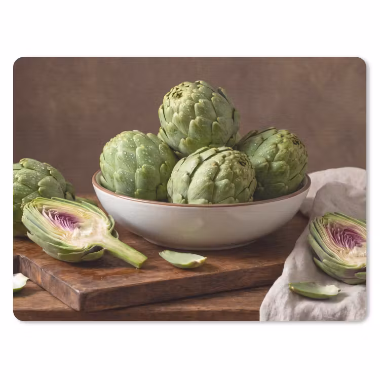 Mouse Pad - Vegetables - Artichoke - Kitchen - Groenten - Artisjok - Keuken muismat rubber klein