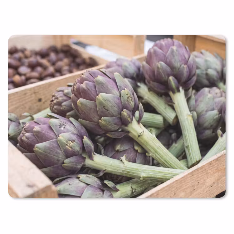 Mouse Pad - Vegetables - Market - Fresh - Groenten - Markt - Vers muismat rubber klein
