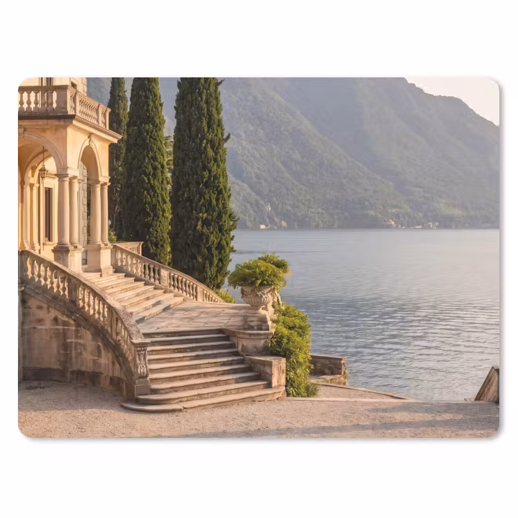 Mouse Pad - Villa - Water - Stairs - Villa - water -trappen muismat rubber klein