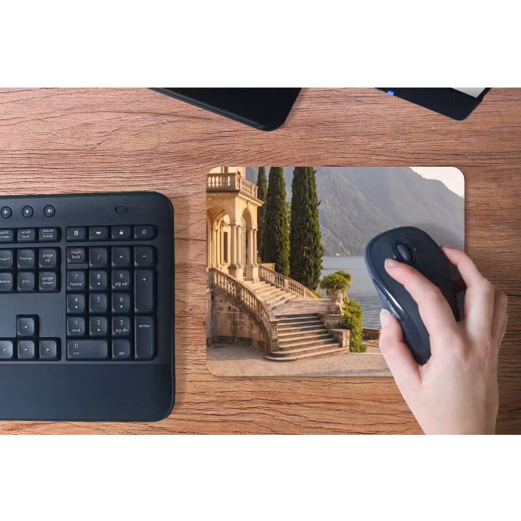 Mouse Pad - Villa - Water - Stairs - Villa - water -trappen muismat rubber klein