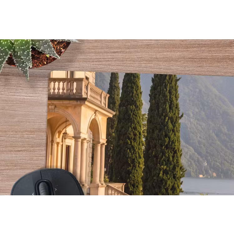 Mouse Pad - Villa - Water - Stairs - Villa - water -trappen muismat rubber klein