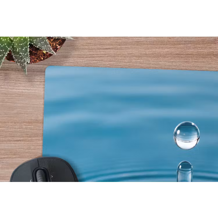Waterdruppel - Water - Oppervlakte muismat rubber klein -closeup