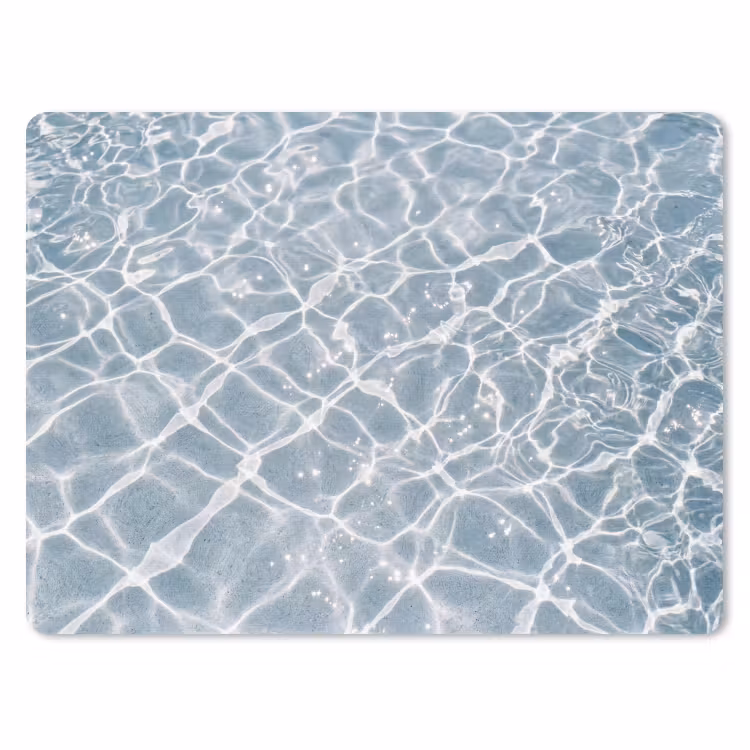Water - Reflectie - Zonlicht muismat rubber klein -3d