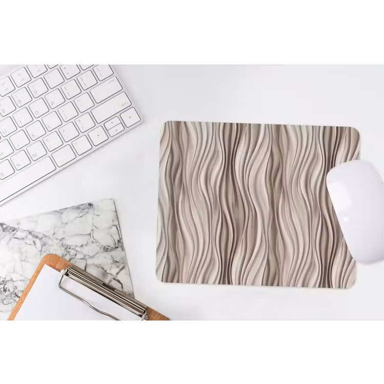 Golven - 3D - Crème muismat rubber klein 262 -witbureau