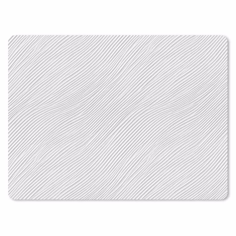 Golven - Ribbels - Wit muismat rubber klein 262 -3d