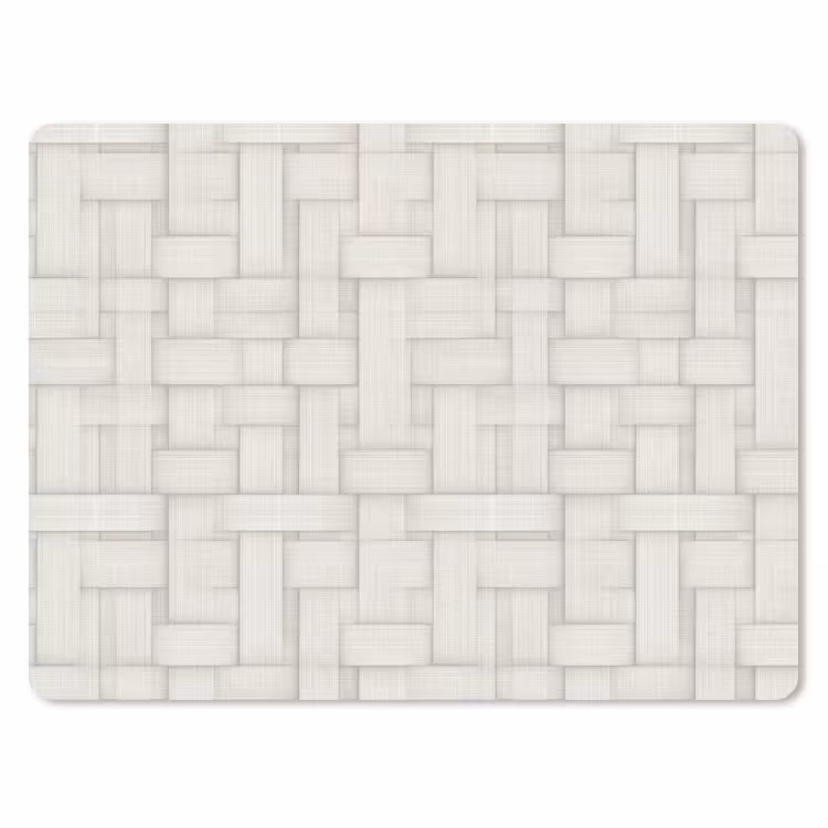 Vlechtwerk - Banen - Beige muismat rubber klein 262 -3d