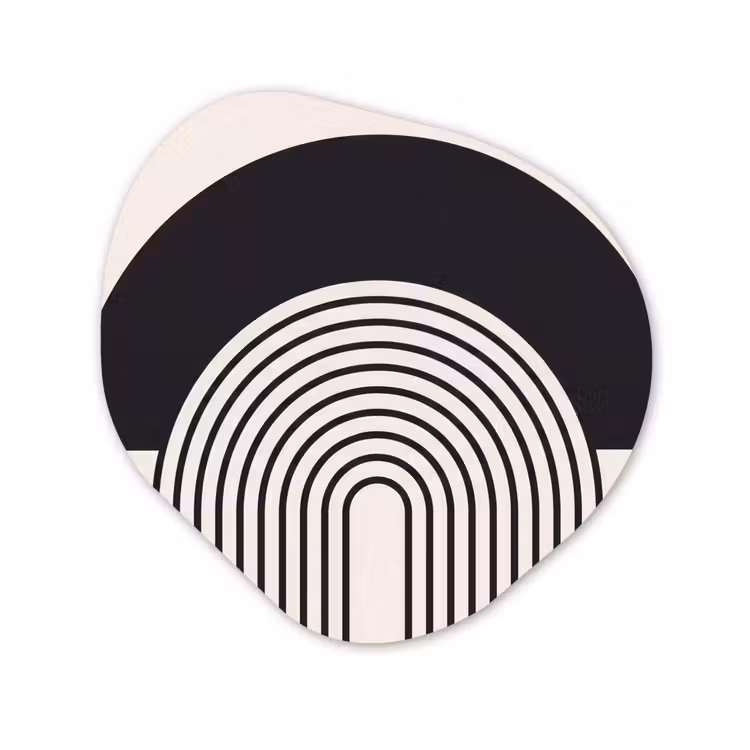 Organic - Forex - Abstract - Arch - Modern - Abstract - Boog - Modern Wandcirkel Organisch Forex 3mm klein