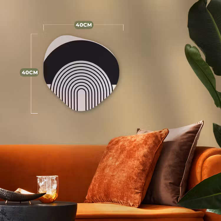 Organic - Forex - Abstract - Arch - Modern - Abstract - Boog - Modern Wandcirkel Organisch Forex 3mm klein