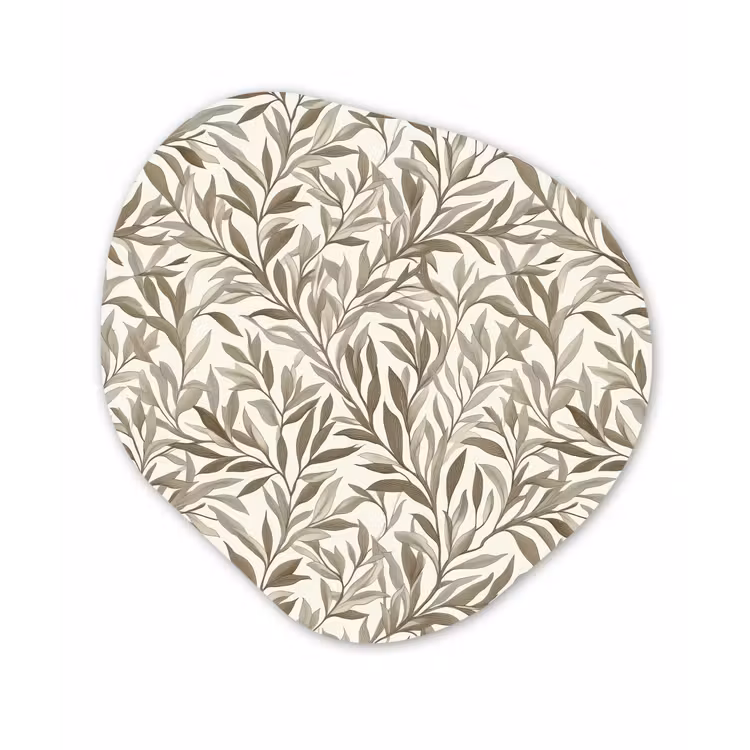Takken - Botanisch - Taupe Wandcirkel Organisch Forex 3mm klein 629 -3d
