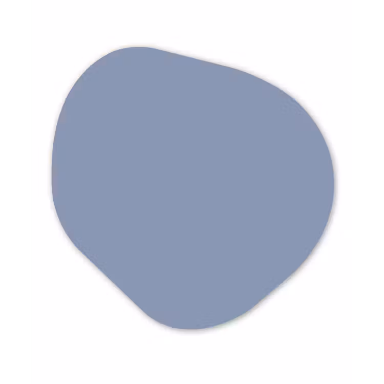 Canary - Champ - Blauw Wandcirkel Organisch Forex 3mm klein 629 -3d
