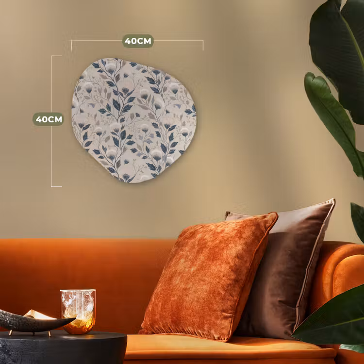 Klassiek - Botanisch - Kleurrijk Wandcirkel Organisch Forex 3mm klein 629 -sfeer3