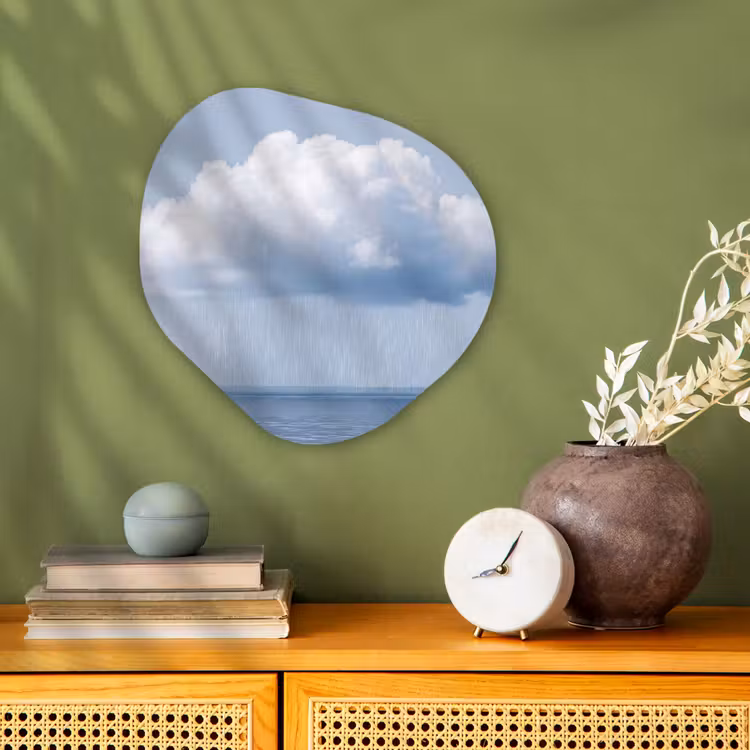 Organic - Forex - Cloud - Rain - Nature - Wolk - Regen - Natuur Wandcirkel Organisch Forex 3mm klein