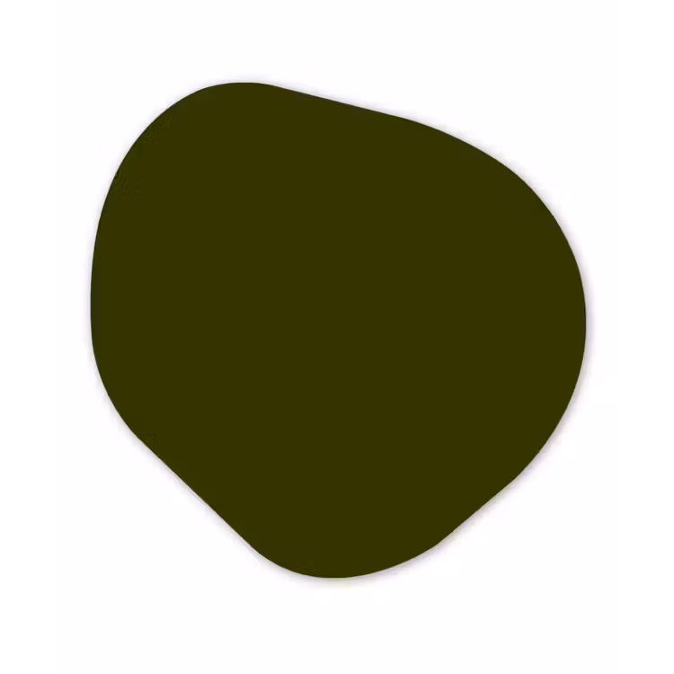 Dark - Olive - Groen Wandcirkel Organisch Forex 3mm klein 629 -3d