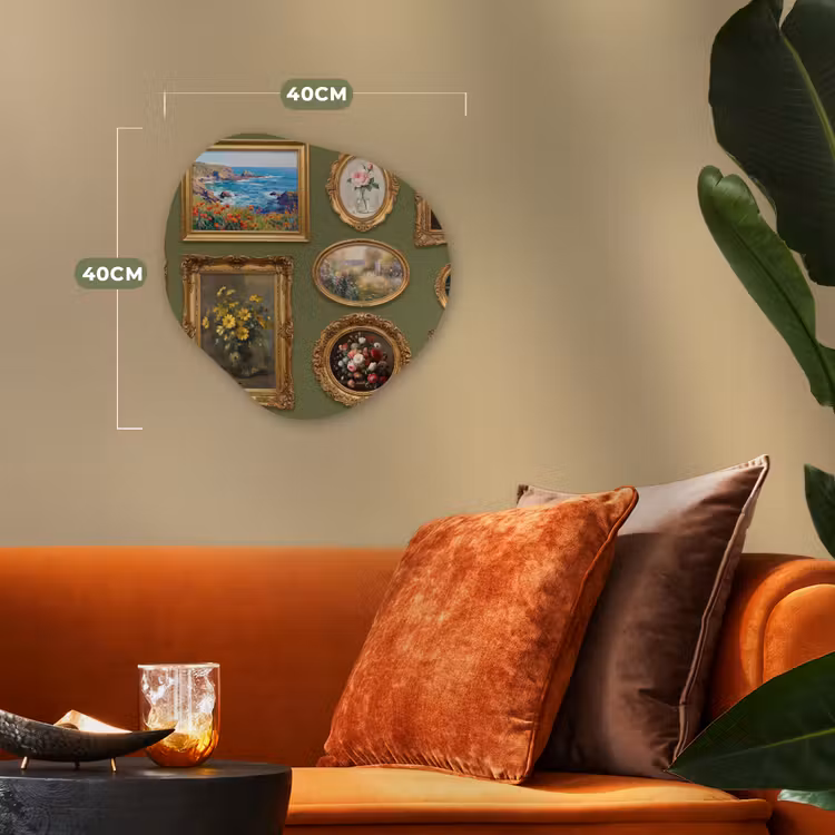 Hert - Bos - Natuur - Klassiek - Dieren Wandcirkel Organisch Forex 3mm klein -sfeer3
