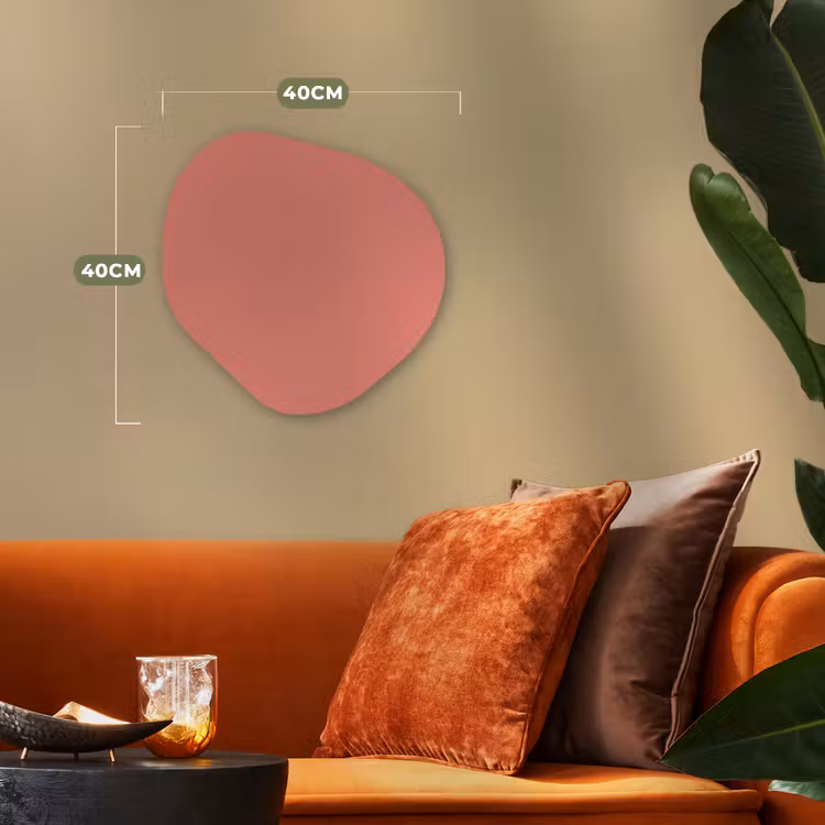 Dusty - Peach - Koraal Wandcirkel Organisch Forex 3mm klein 629 -sfeer3
