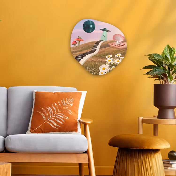 Organic - Forex - Fish - Nature - Abstract - Vis - Natuur - Abstract Wandcirkel Organisch Forex 3mm klein