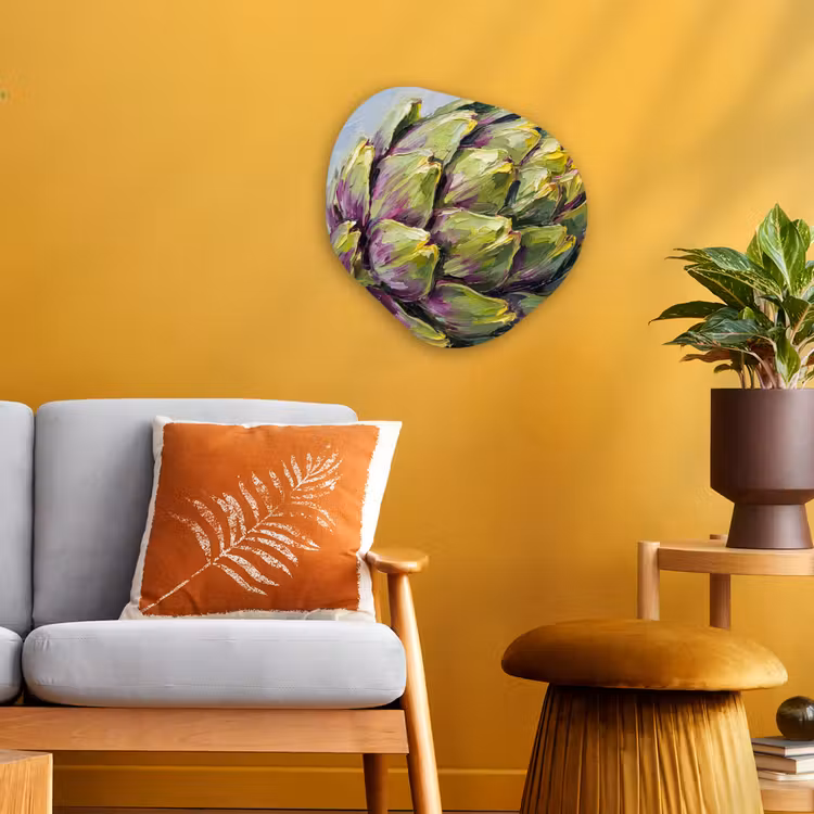 Organic - Forex - Food - Artichoke - Modern - Eten - Artisjok - Modern Wandcirkel Organisch Forex 3mm klein