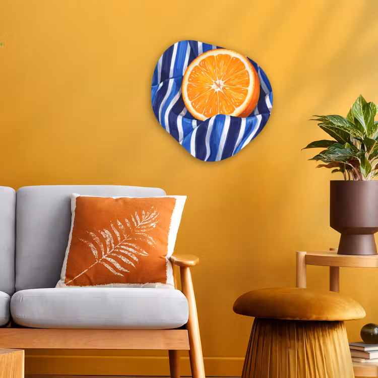 Organic - Forex - Food - Fruit - Orange - Eten - Fruit - Oranje Wandcirkel Organisch Forex 3mm klein