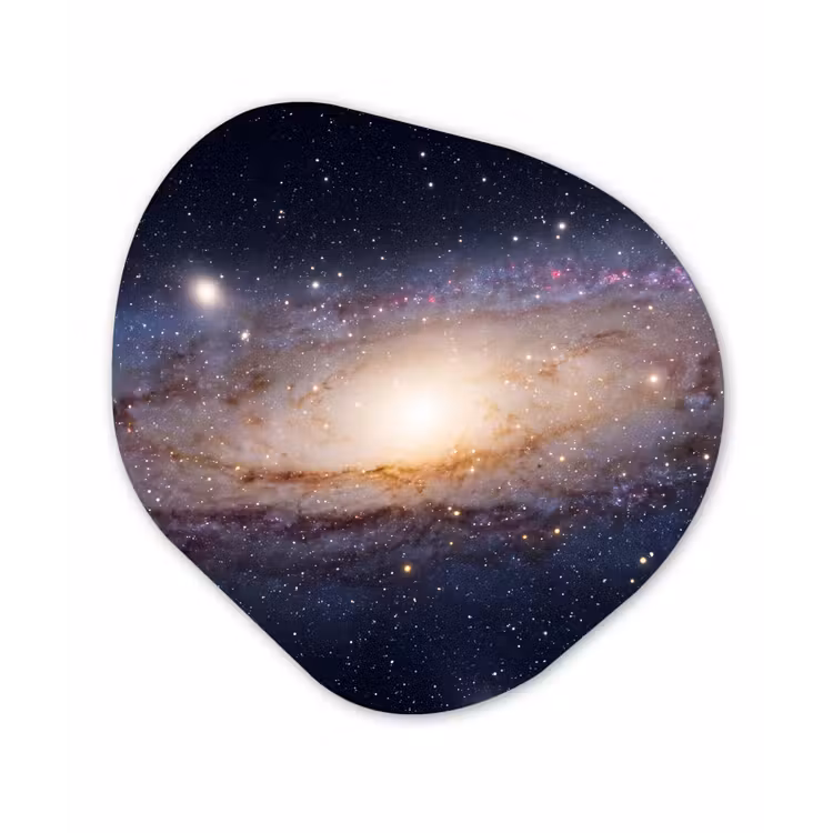 Organic - Forex - Galaxy - Space - Cosmos - Sterrenstelsel - Ruimte - Kosmos Wandcirkel Organisch Forex 3mm klein