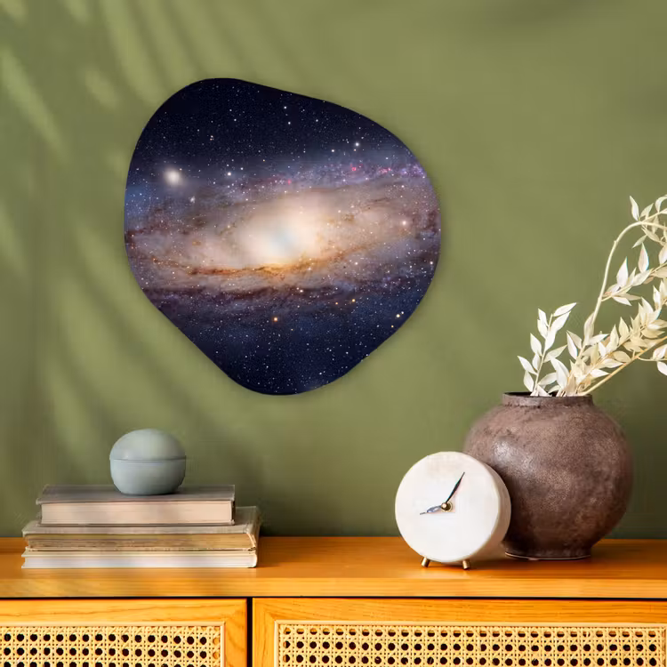 Organic - Forex - Galaxy - Space - Cosmos - Sterrenstelsel - Ruimte - Kosmos Wandcirkel Organisch Forex 3mm klein