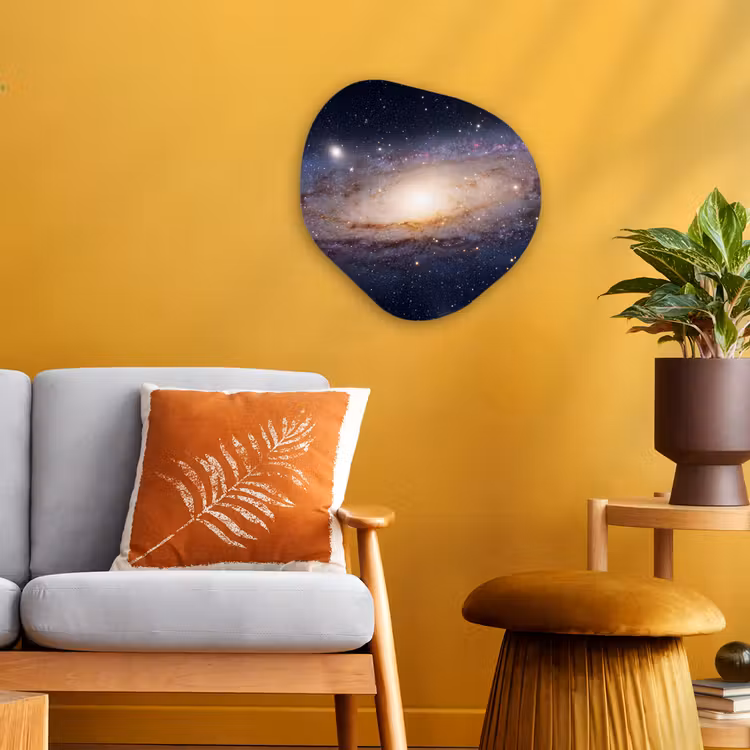 Organic - Forex - Galaxy - Space - Cosmos - Sterrenstelsel - Ruimte - Kosmos Wandcirkel Organisch Forex 3mm klein