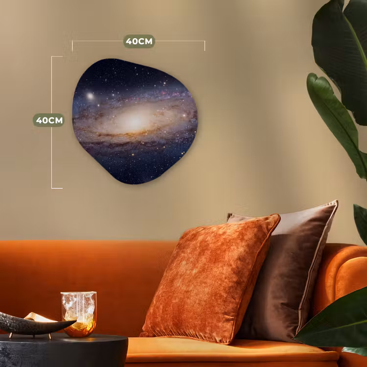 Organic - Forex - Galaxy - Space - Cosmos - Sterrenstelsel - Ruimte - Kosmos Wandcirkel Organisch Forex 3mm klein