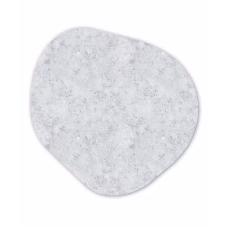 Grijs - Terrazzo-effect - Beton Wandcirkel Organisch Forex 3mm klein 629 -3d