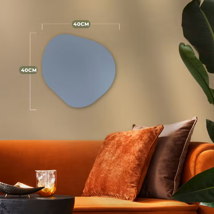 Mellow - Breeze - Blauw Wandcirkel Organisch Forex 3mm klein 629 -sfeer3