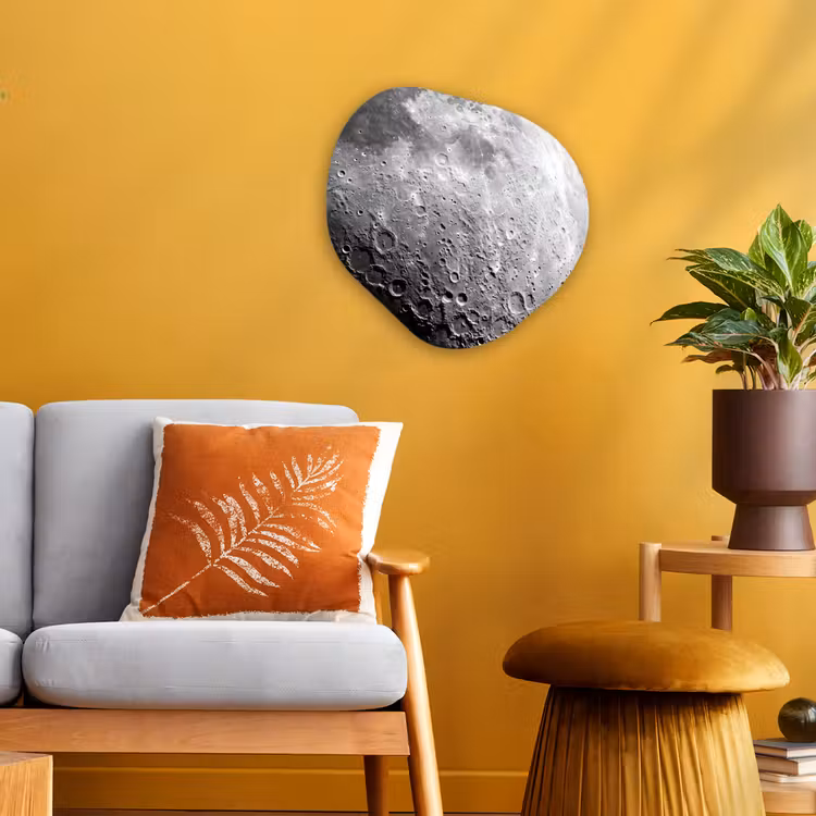 Organic - Forex - Moon - Craters - Space - Maan - Kraters - Ruimte Wandcirkel Organisch Forex 3mm klein