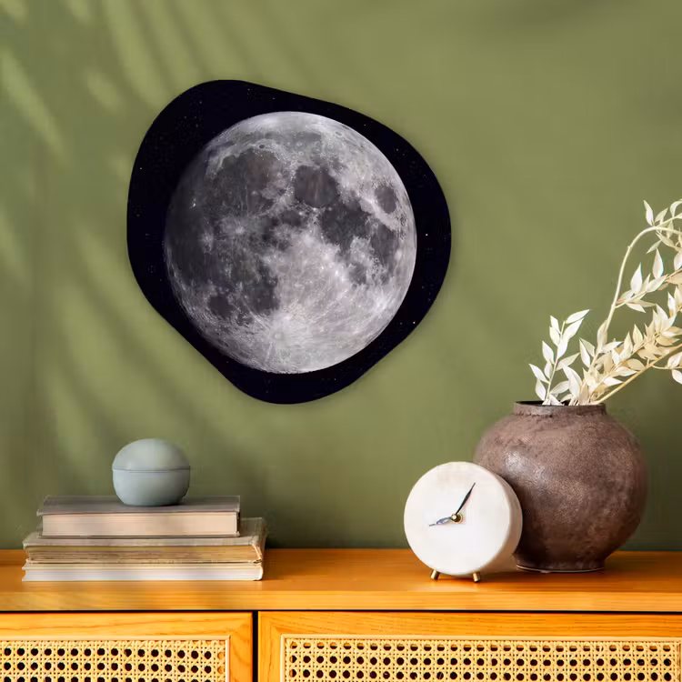 Organic - Forex - Moon - Stars - Space - Maan - Sterren - Ruimte Wandcirkel Organisch Forex 3mm klein