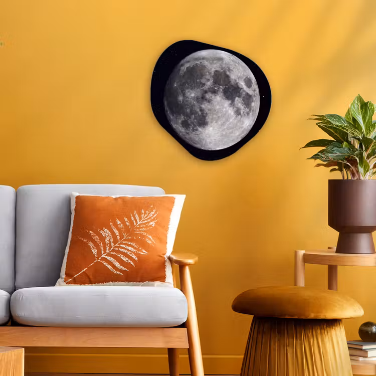 Organic - Forex - Moon - Stars - Space - Maan - Sterren - Ruimte Wandcirkel Organisch Forex 3mm klein