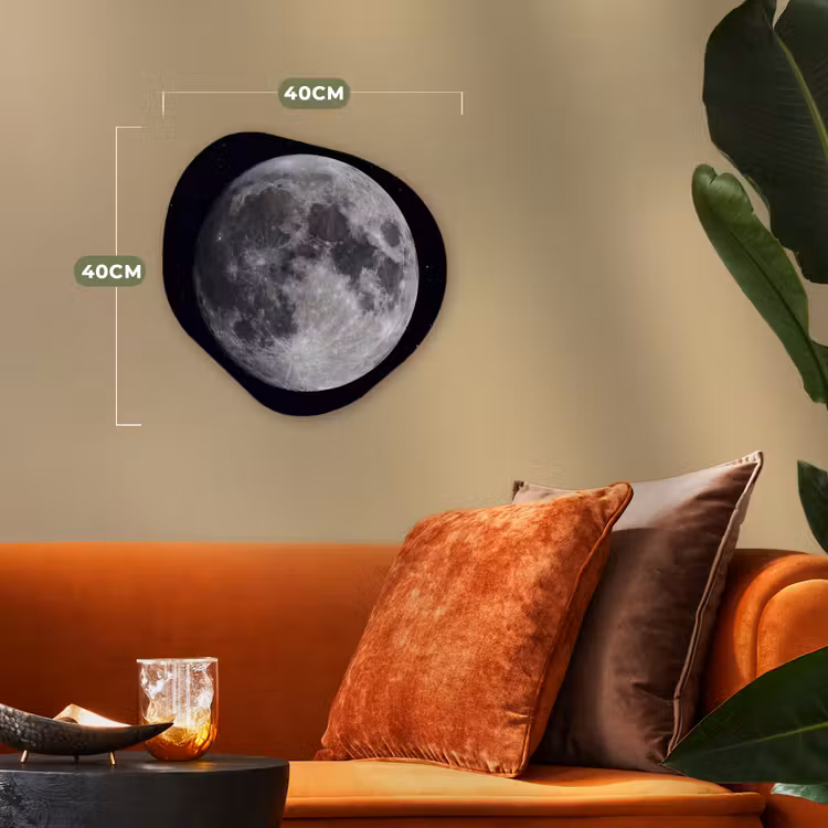 Organic - Forex - Moon - Stars - Space - Maan - Sterren - Ruimte Wandcirkel Organisch Forex 3mm klein