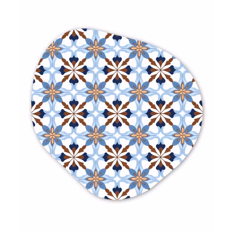 Ornament - Tegel - Kleurrijk Wandcirkel Organisch Forex 3mm klein 629 -3d