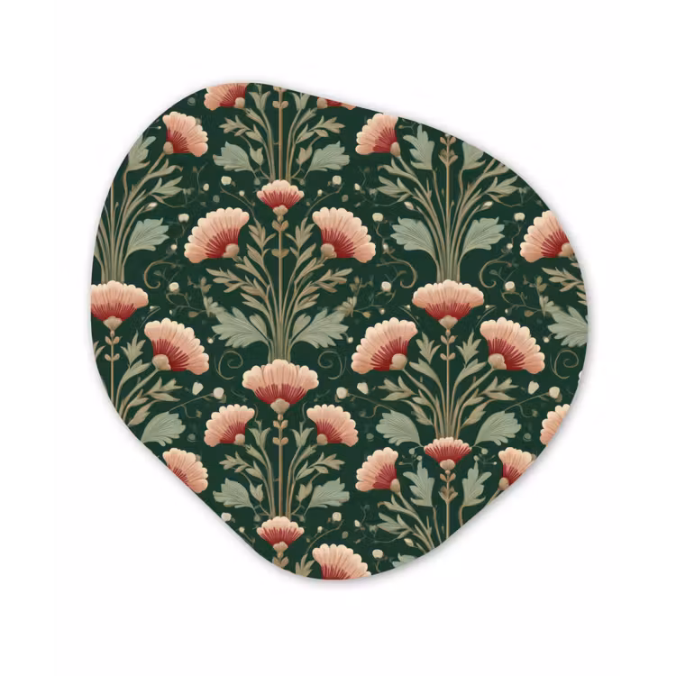 Patroon - Botanisch - Kleurrijk Wandcirkel Organisch Forex 3mm klein 629 -3d