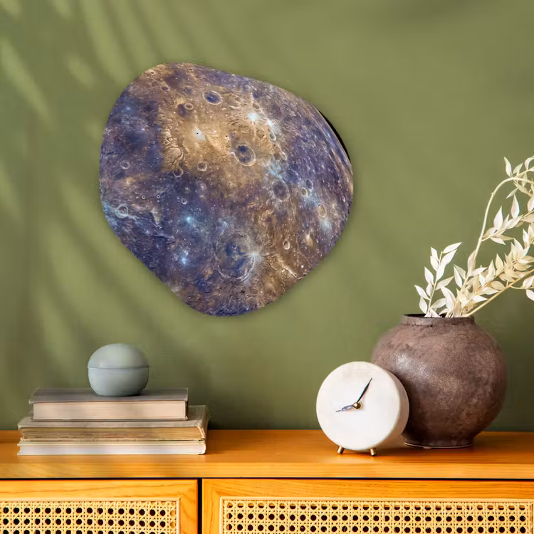 Organic - Forex - Planet - Craters - Space - Planeet - Kraters - Ruimte Wandcirkel Organisch Forex 3mm klein