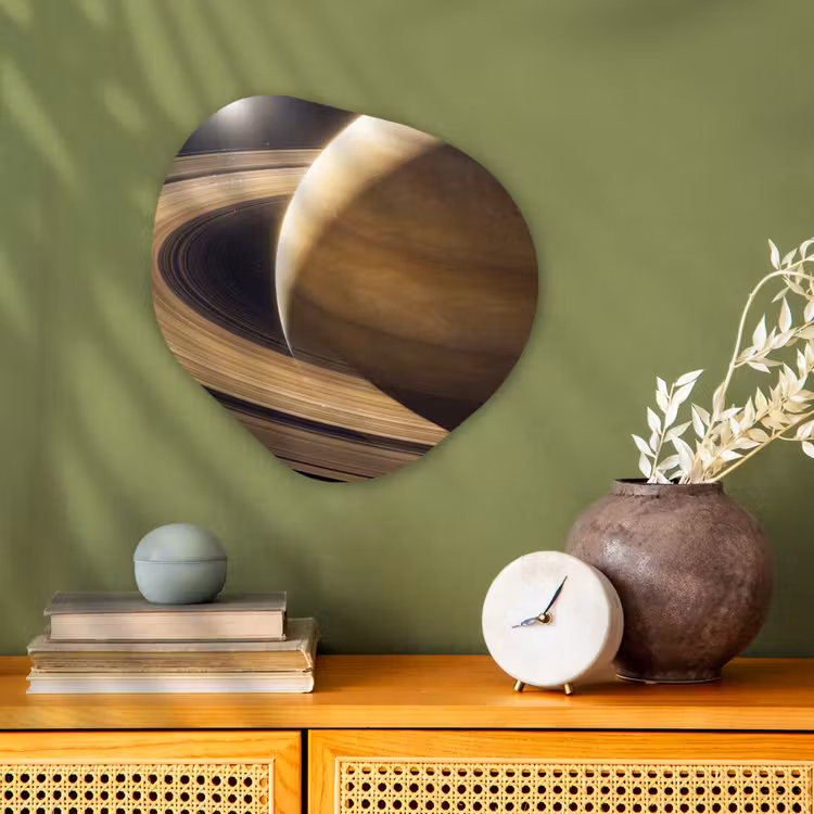 Organic - Forex - Planet - Rings - Space - Planeet - Ringen - Ruimte Wandcirkel Organisch Forex 3mm klein