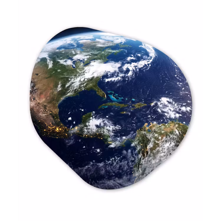 Organic - Forex - Planet - Space - Cosmos - Planeet - Ruimte - Kosmos Wandcirkel Organisch Forex 3mm klein