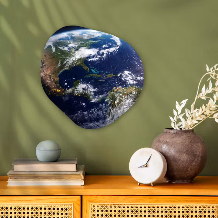 Organic - Forex - Planet - Space - Cosmos - Planeet - Ruimte - Kosmos Wandcirkel Organisch Forex 3mm klein