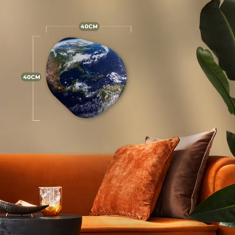 Organic - Forex - Planet - Space - Cosmos - Planeet - Ruimte - Kosmos Wandcirkel Organisch Forex 3mm klein