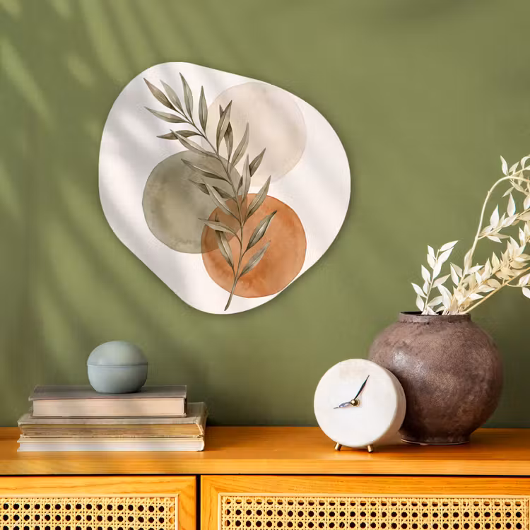Organic - Forex - Plant - Circles - Abstract - Plant - Cirkels - Abstract Wandcirkel Organisch Forex 3mm klein