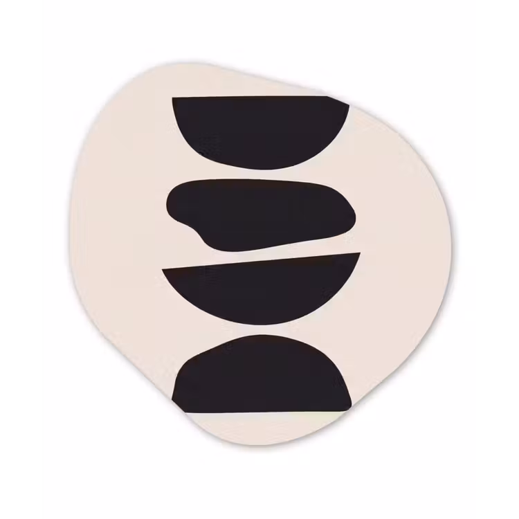 Organic - Forex - Shapes - Abstract - Modern - Vormen - Abstract - Modern Wandcirkel Organisch Forex 3mm klein