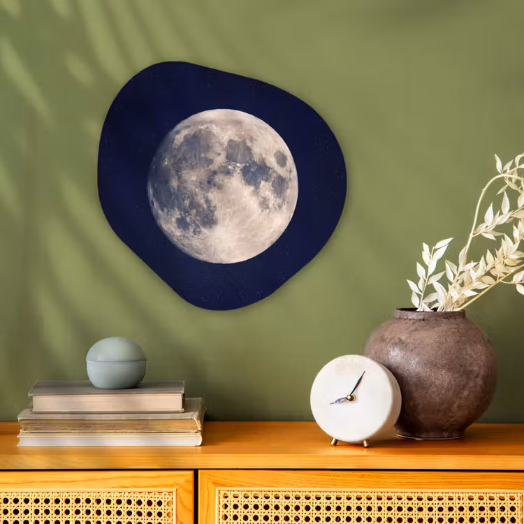Ruimte - Maan - Kosmos Wandcirkel Organisch Forex 3mm klein -sfeer2