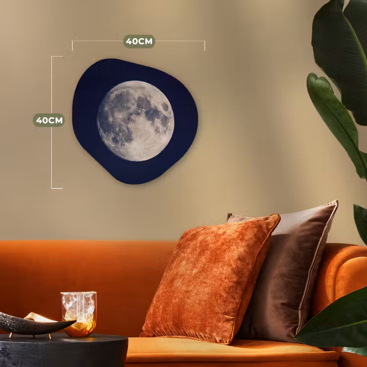 Ruimte - Maan - Kosmos Wandcirkel Organisch Forex 3mm klein -sfeer3