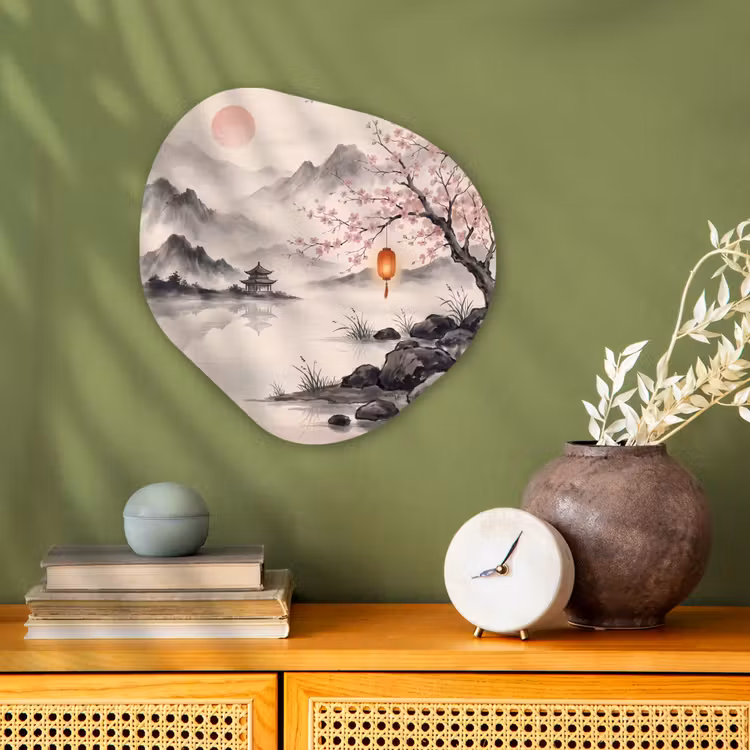 Zon - Japans - Traditioneel Wandcirkel Organisch Forex 3mm klein -sfeer2