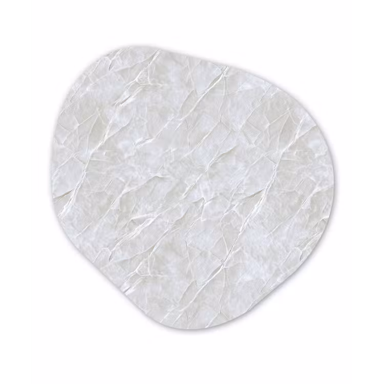 Oppervlakte - Textuur - Grijs Wandcirkel Organisch Forex 3mm klein 629 -3d