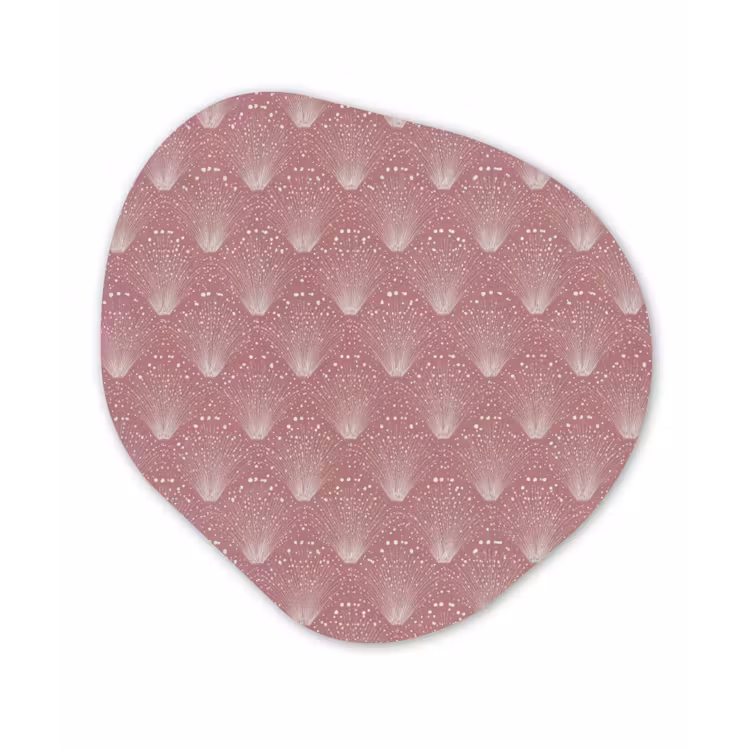 Trendy - Patroon - Roze Wandcirkel Organisch Forex 3mm klein 629 -3d